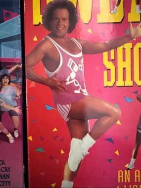 Lot of 7 exercise workout aerobic dance yoga VHS tapes. Richard Simmons.